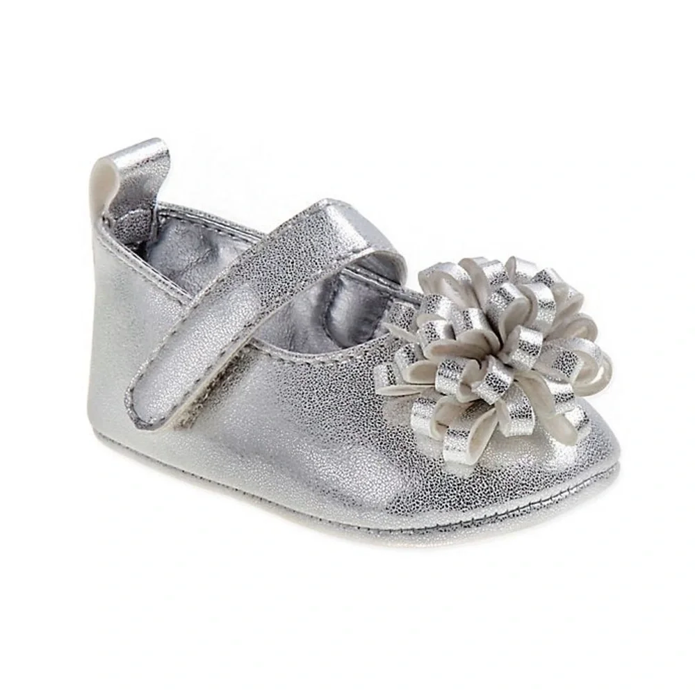Laura Ashley Mary Jane Shoes in Silver